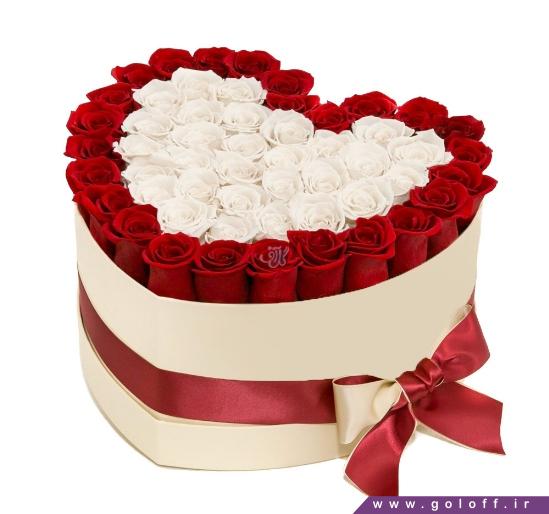 خرید گل رز - جعبه گل ولنتاین بادلِر - Badler | گل آف